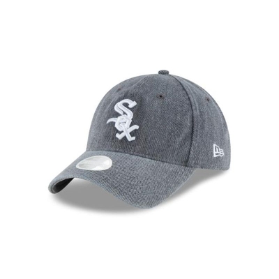 Chicago White Sox Gorra | New Era MLB Faded Denim 9twenty Adjustable Cap Mexico - Grises